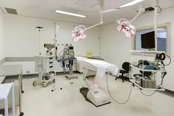 Sala cirúrgica da Clínica Basile